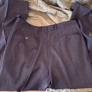 Dark Gray Dress Pants Linea Natural Luxe Wool